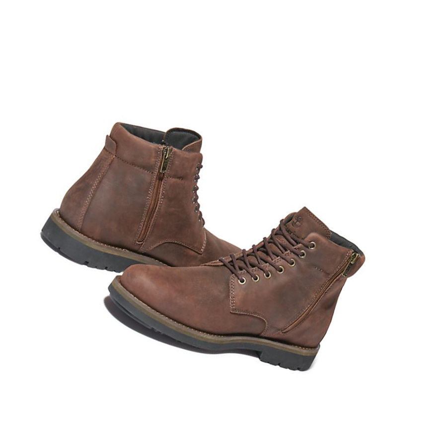 Timberland Alden Brook Side-Zip χειμωνιατικα μποτακια ανδρικα σκούρο καφε | GR-WIC4132