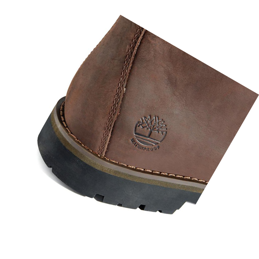 Timberland Alden Brook Side-Zip χειμωνιατικα μποτακια ανδρικα σκούρο καφε | GR-WIC4132