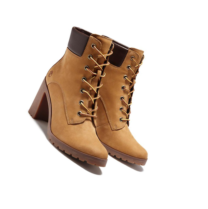 Timberland Allington δαντελα-Up Original 6-inch Boots γυναικεια κίτρινα | GR-WYH7204