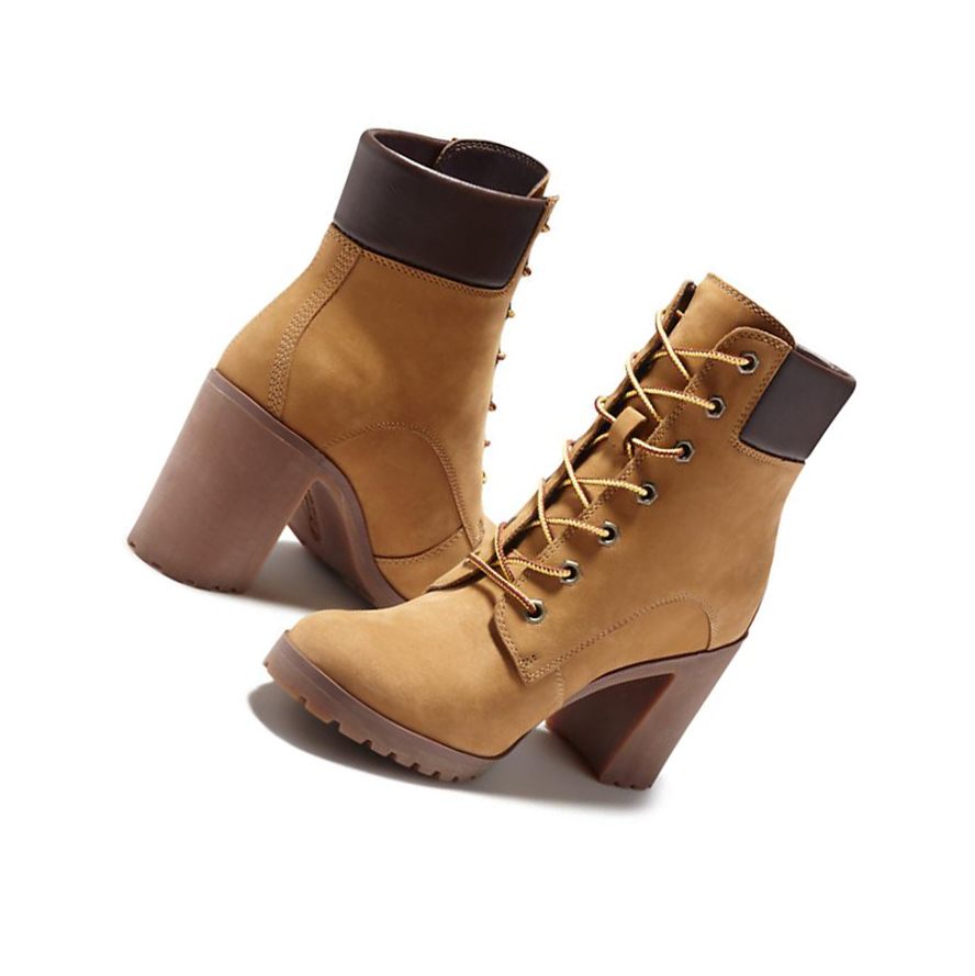 Timberland Allington δαντελα-Up Original 6-inch Boots γυναικεια κίτρινα | GR-WYH7204