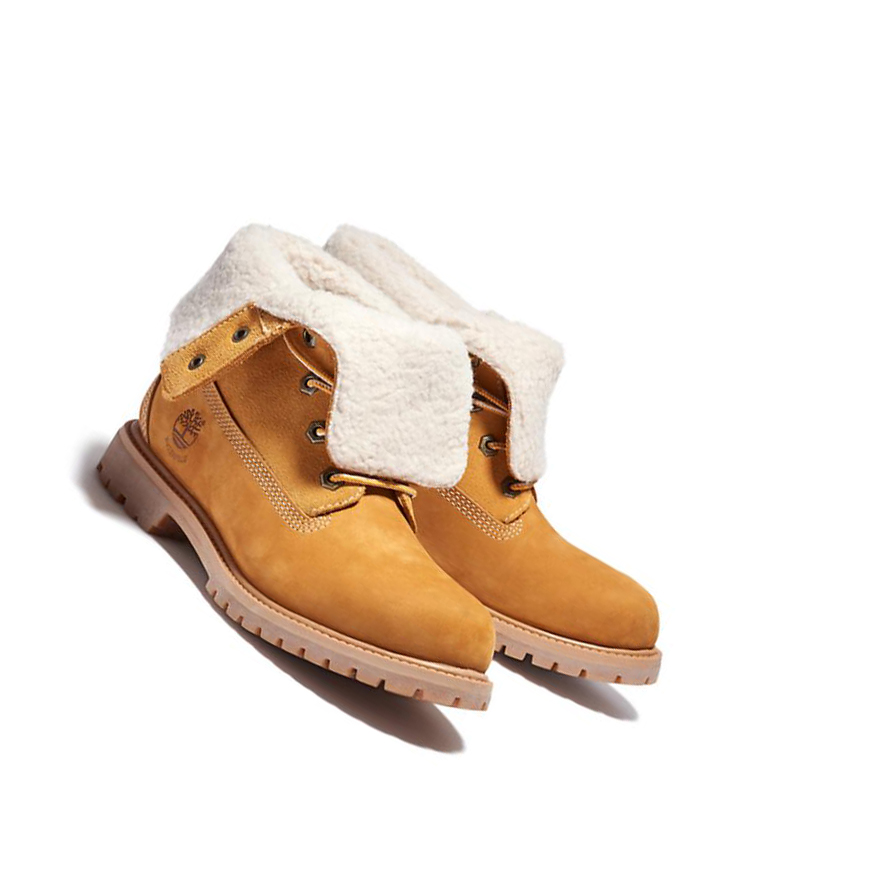 Timberland Authentic Fold-over Original 6-inch Boots γυναικεια κίτρινα | GR-KNQ5962