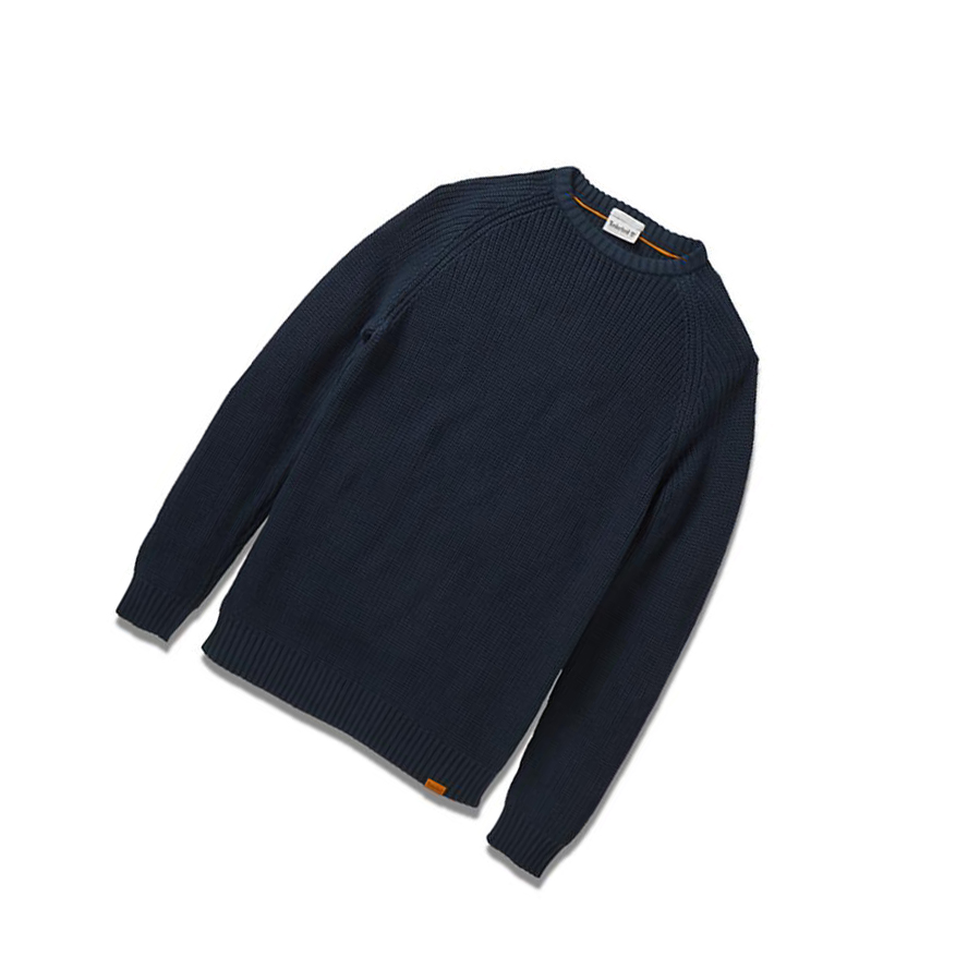 Timberland Beards Brook Crew-Neck Πουλόβερ ανδρικα σκουρο μπλε | GR-ZVD5269