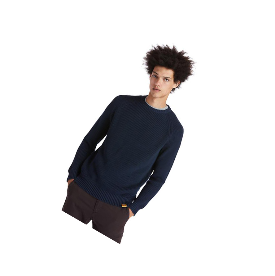 Timberland Beards Brook Crew-Neck Πουλόβερ ανδρικα σκουρο μπλε | GR-ZVD5269