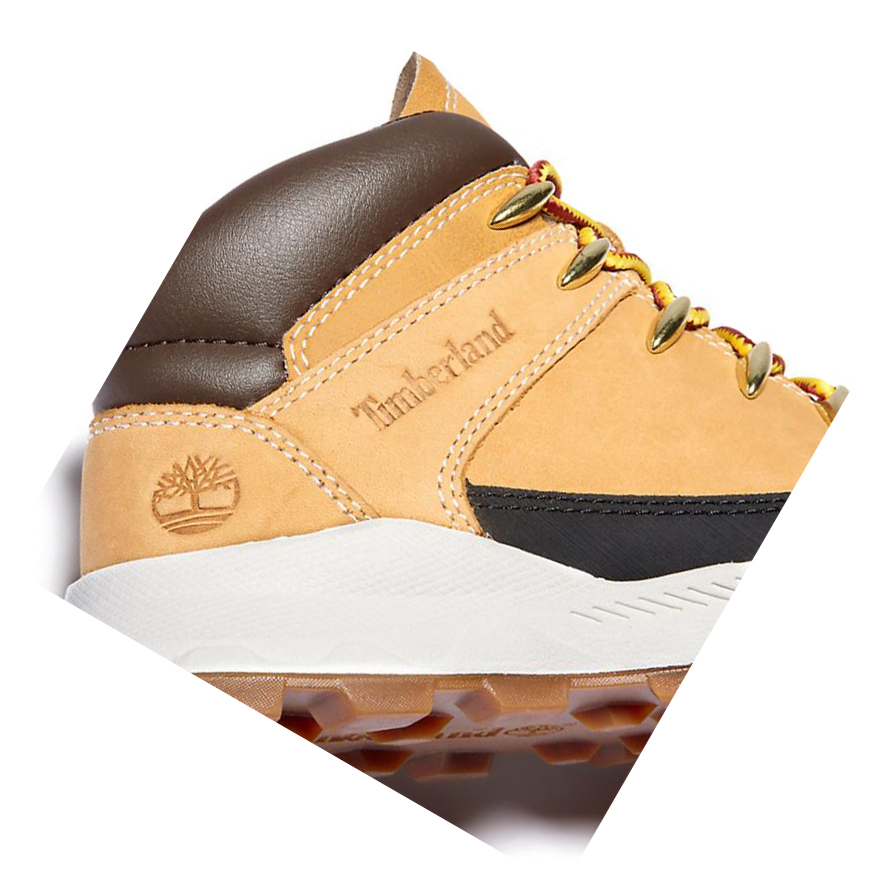 Timberland Brooklyn High Top Αθλητικά Παπούτσια παιδικα κίτρινα | GR-RPB5420