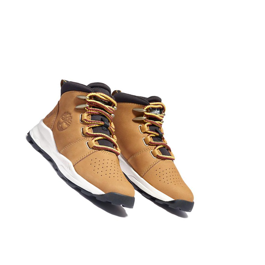 Timberland Brooklyn δαντελα-Up Αθλητικά Παπούτσια παιδικα ανοιχτο καφε | GR-TBU1230