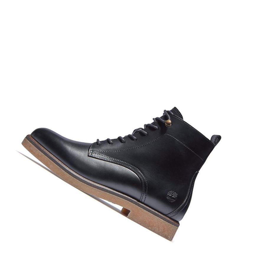 Timberland Cambridge Square δαντελα-up χειμωνιατικα μποτακια γυναικεια μαυρα | GR-WTS0391