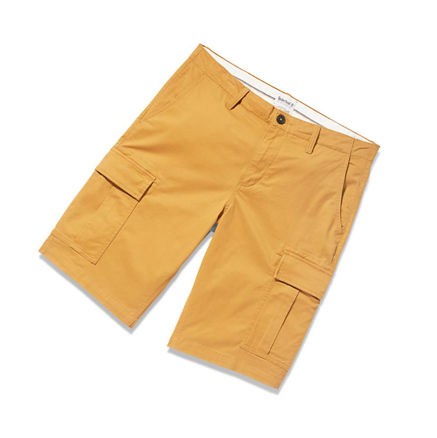 Timberland Cargo Shorts παντελονι ανδρικα σκούρο κίτρινα | GR-HYJ7165