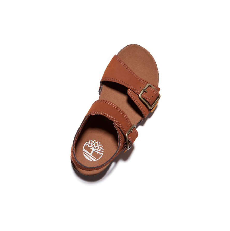 Timberland Castle Island Backstrap σανδαλια παιδικα καφε | GR-HTE8157