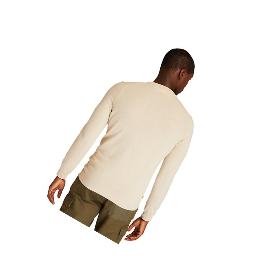 Timberland Cohas Brook Crewneck Πουλόβερ ανδρικα ασπρα | GR-BDE9468