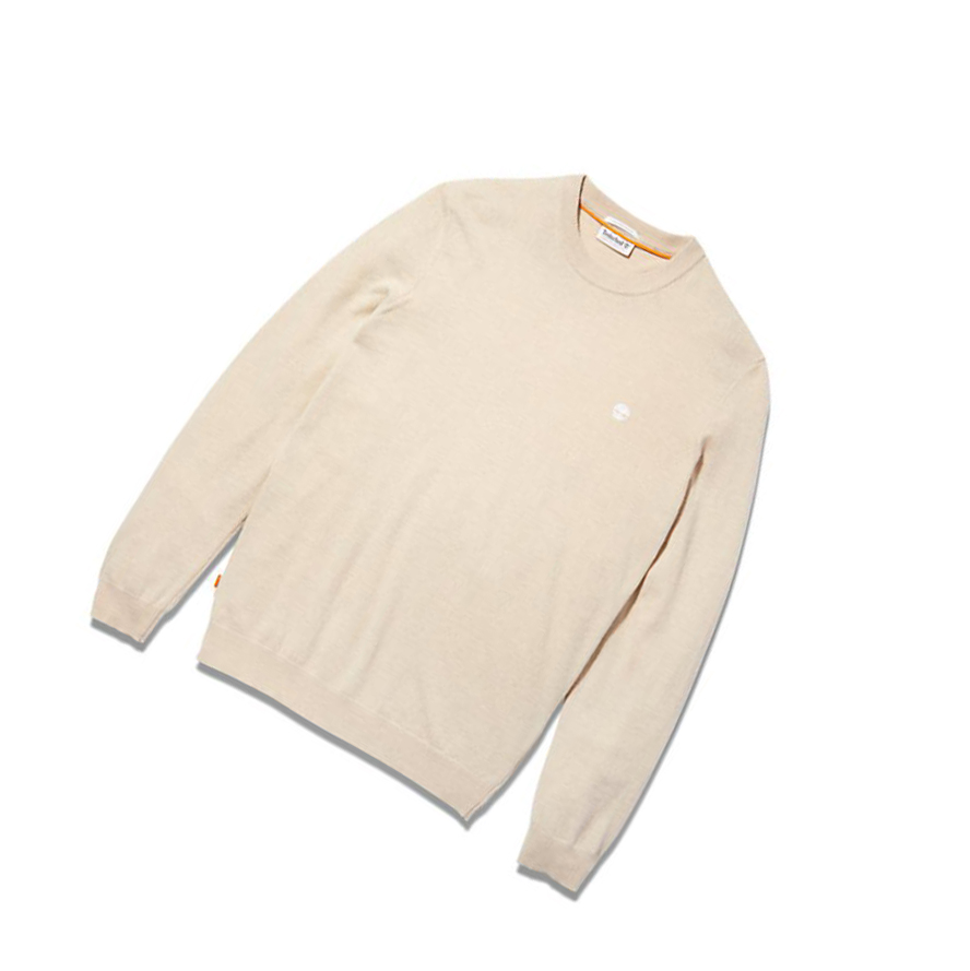 Timberland Cohas Brook Crewneck Πουλόβερ ανδρικα ασπρα | GR-BDE9468