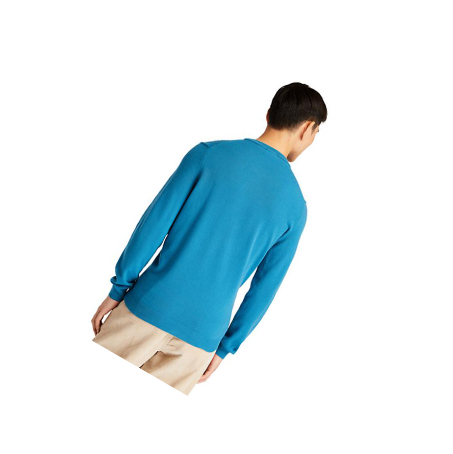 Timberland Cohas Brook Crewneck Πουλόβερ ανδρικα μπλε | GR-EXU6125