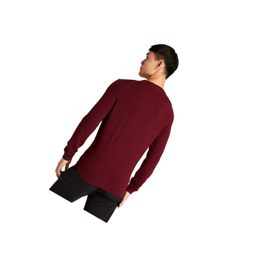 Timberland Cohas Brook Crewneck Πουλόβερ ανδρικα κοκκινα | GR-FZI1508