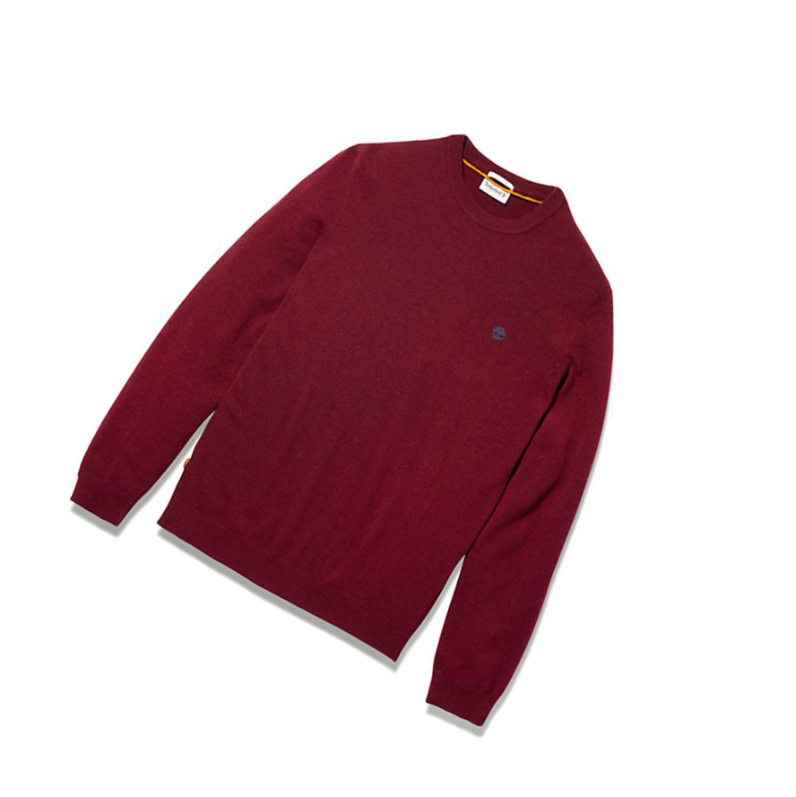 Timberland Cohas Brook Crewneck Πουλόβερ ανδρικα κοκκινα | GR-FZI1508