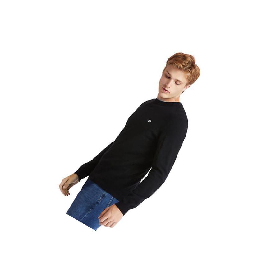 Timberland Cohas Brook Crewneck Πουλόβερ ανδρικα μαυρα | GR-LVK8743