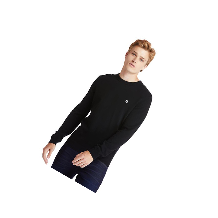 Timberland Cohas Brook Crewneck Πουλόβερ ανδρικα μαυρα | GR-LVK8743