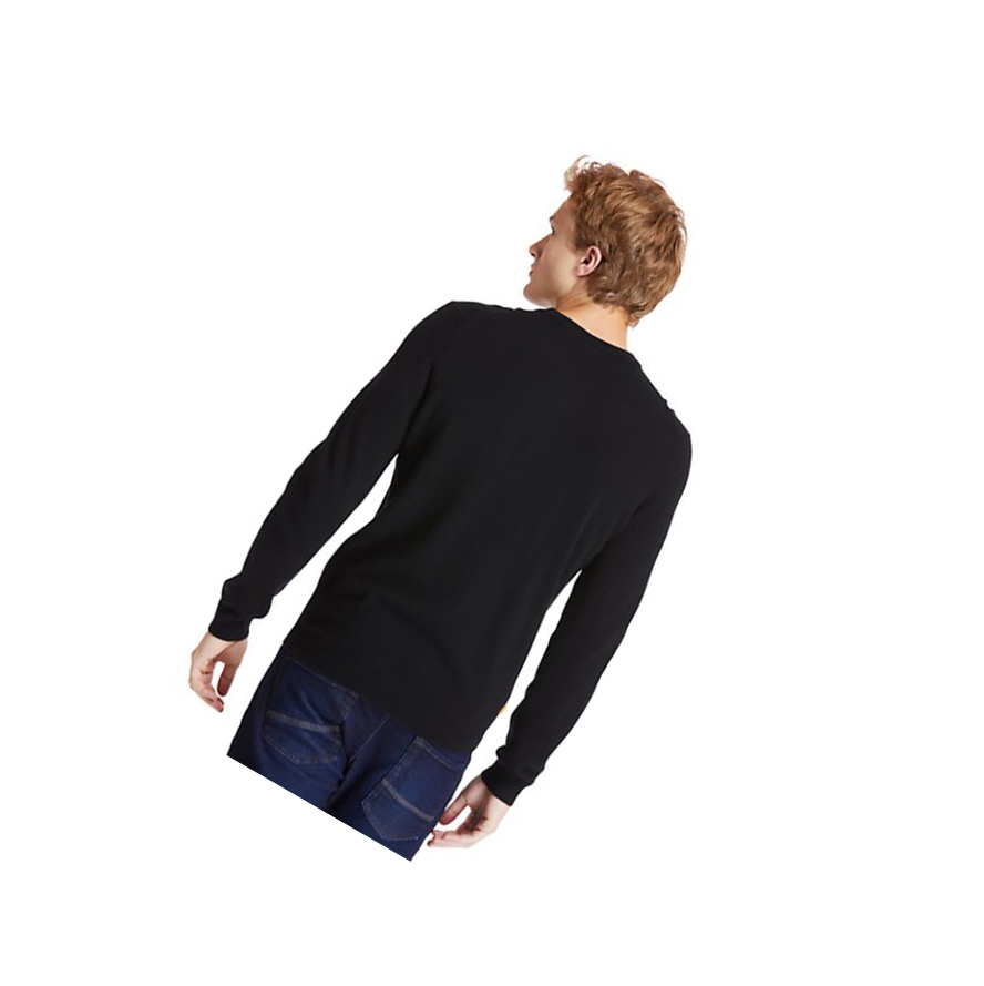 Timberland Cohas Brook Crewneck Πουλόβερ ανδρικα μαυρα | GR-LVK8743