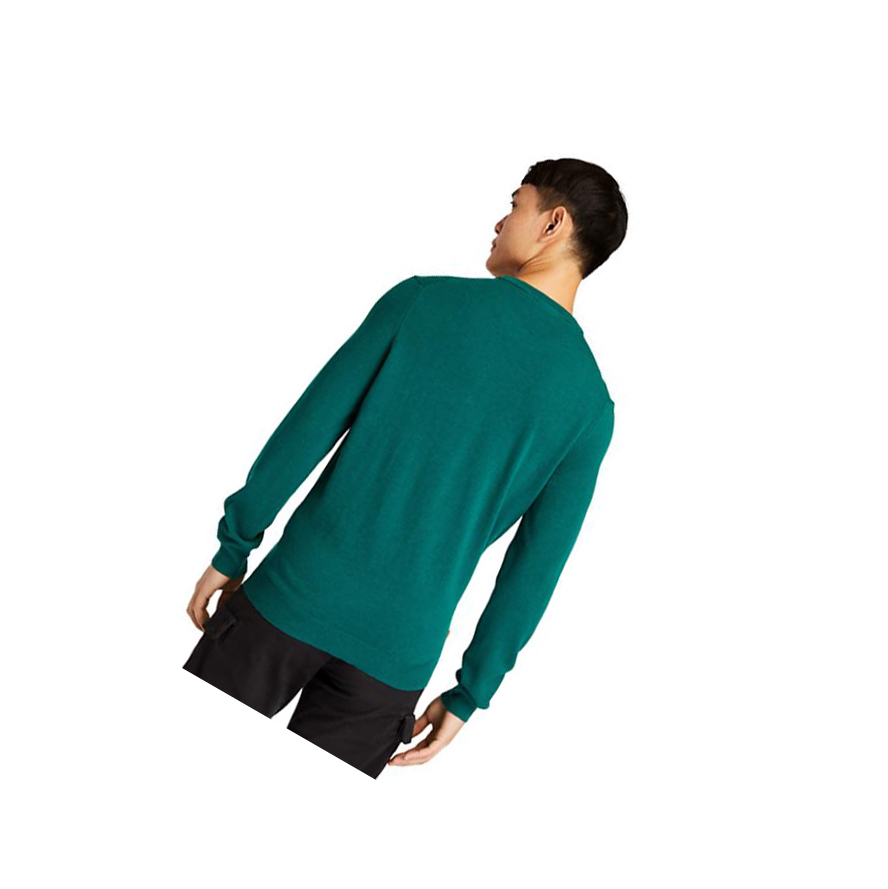 Timberland Cohas Brook Crewneck Πουλόβερ ανδρικα πρασινο | GR-NXK7308