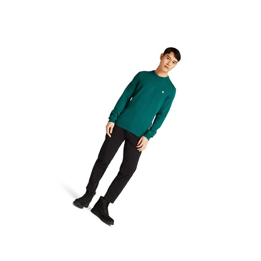 Timberland Cohas Brook Crewneck Πουλόβερ ανδρικα πρασινο | GR-NXK7308