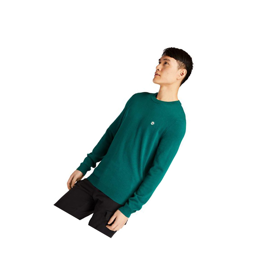 Timberland Cohas Brook Crewneck Πουλόβερ ανδρικα πρασινο | GR-NXK7308