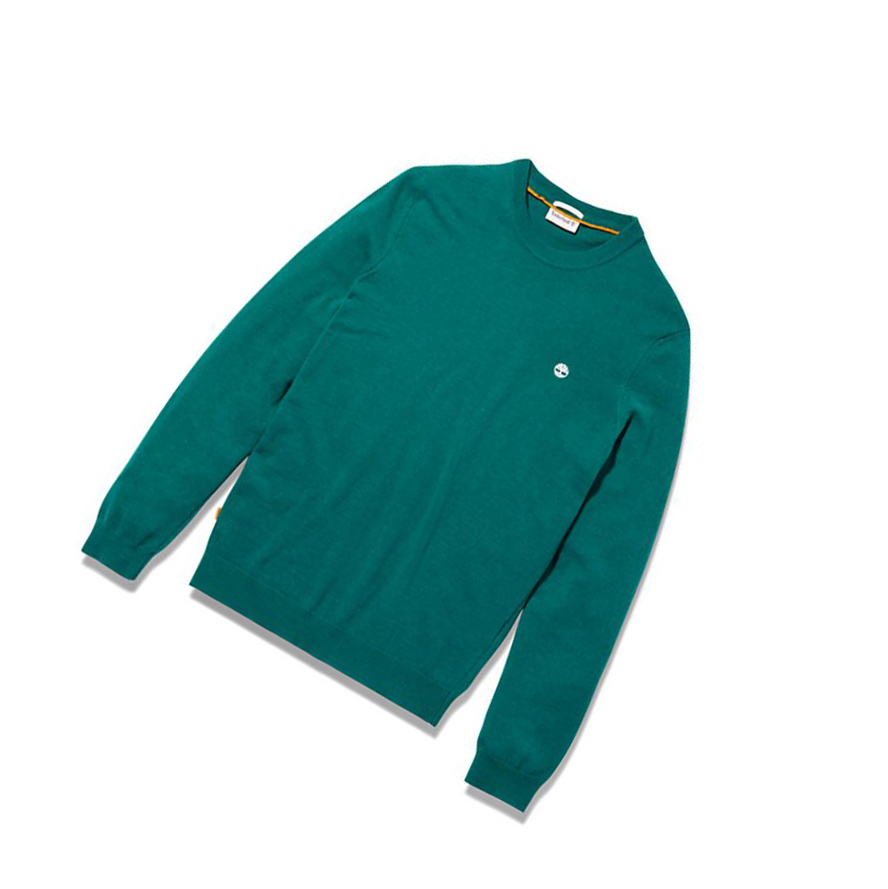 Timberland Cohas Brook Crewneck Πουλόβερ ανδρικα πρασινο | GR-NXK7308