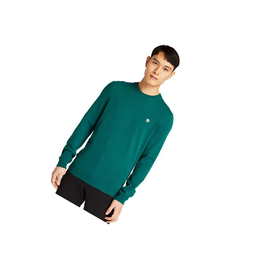 Timberland Cohas Brook Crewneck Πουλόβερ ανδρικα πρασινο | GR-NXK7308