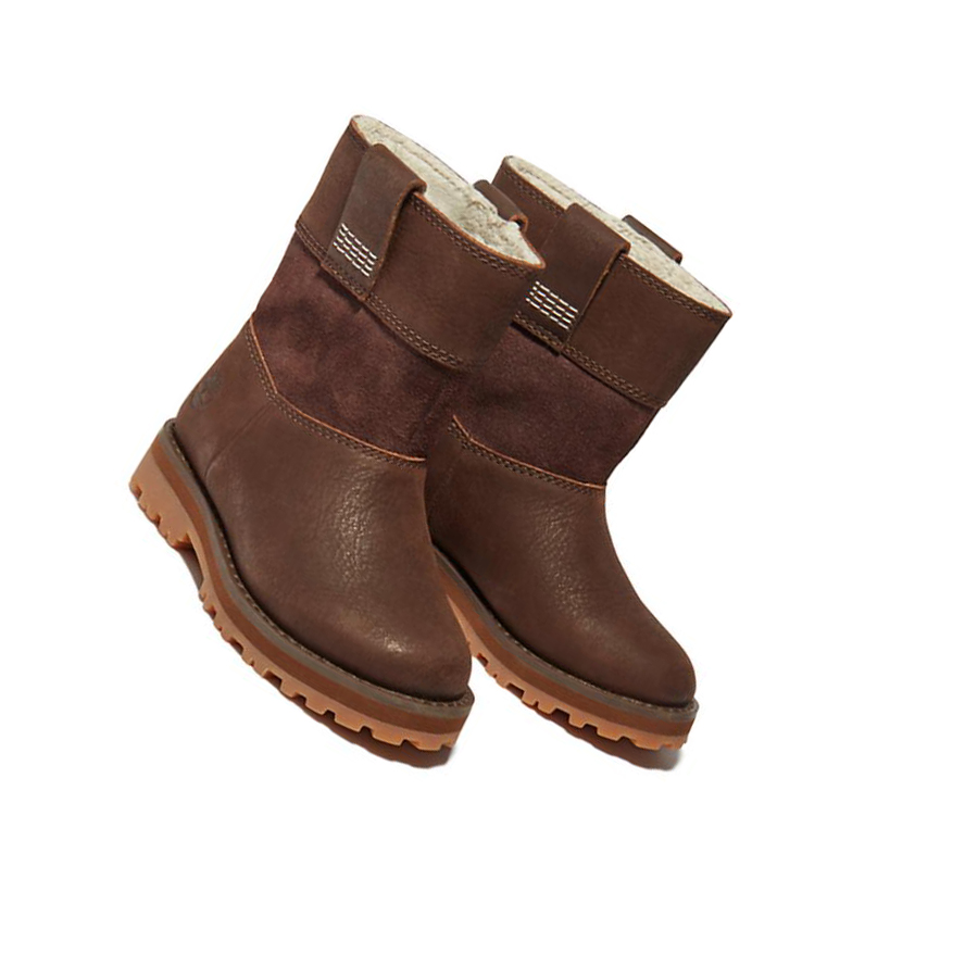 Timberland Courma Kid Pull-on Original 6-inch Boots παιδικα σκούρο καφε | GR-RCT1480