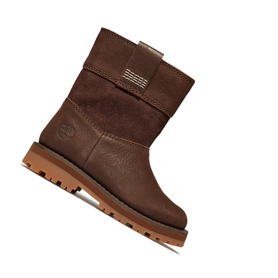 Timberland Courma Kid Pull-on Original 6-inch Boots παιδικα σκούρο καφε | GR-RCT1480