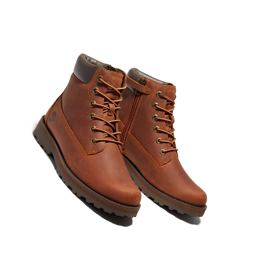 Timberland Courma Kid Side-zip Original 6-inch Boots παιδικα καφε | GR-FWK1065