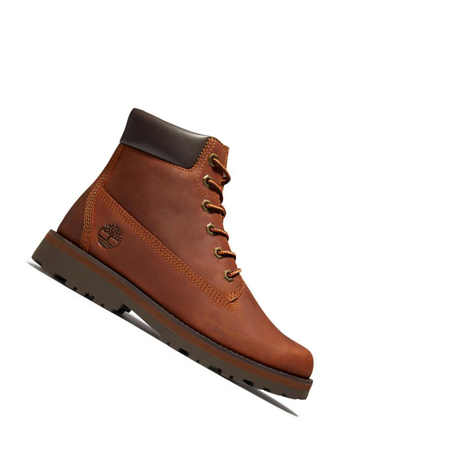 Timberland Courma Kid Side-zip Original 6-inch Boots παιδικα καφε | GR-FWK1065