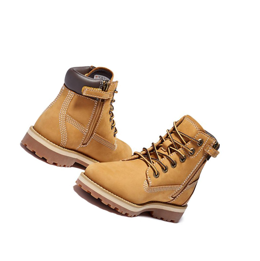 Timberland Courma Kid Side-zip Original 6-inch Boots παιδικα κίτρινα | GR-IAK1490