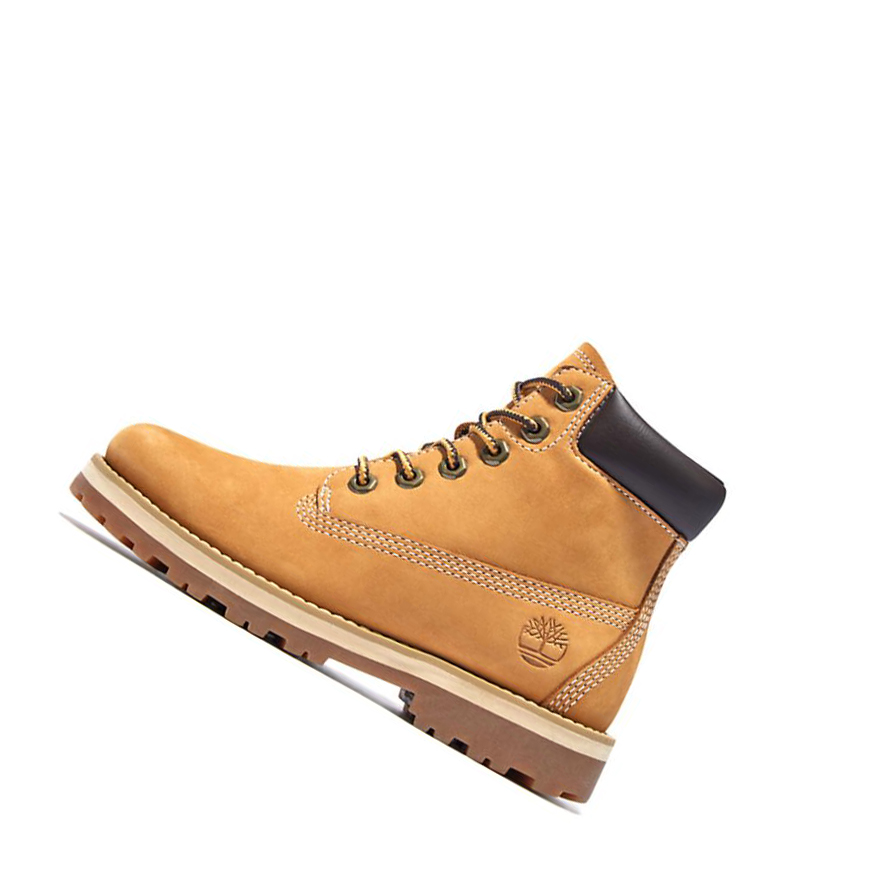 Timberland Courma Kid Side-zip Original 6-inch Boots παιδικα κίτρινα | GR-IAK1490