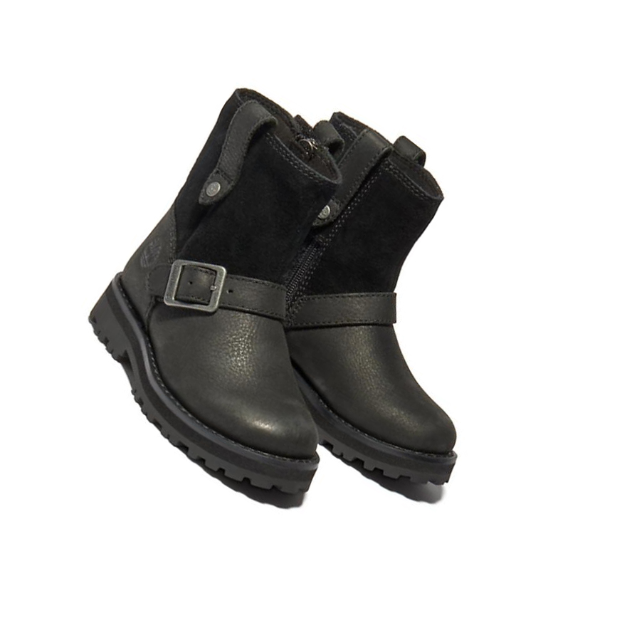 Timberland Courma Kid Side-zip Χειμερινά μποτακια πεζοποριασ παιδικα μαυρα | GR-ZQA7549