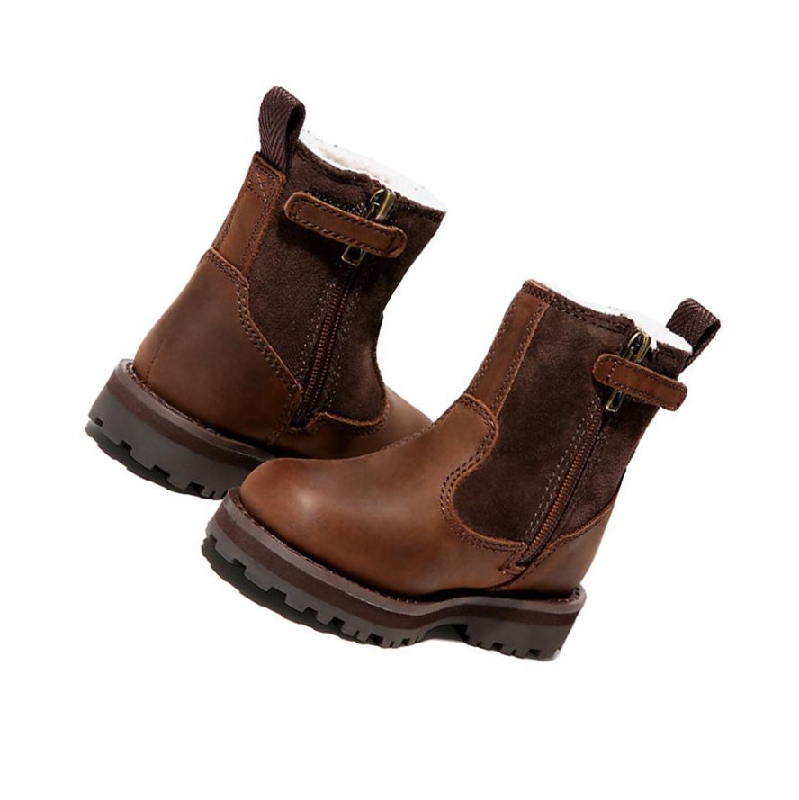 Timberland Courma Kid Warm Original 6-inch Boots παιδικα σκούρο καφε | GR-TZO1804