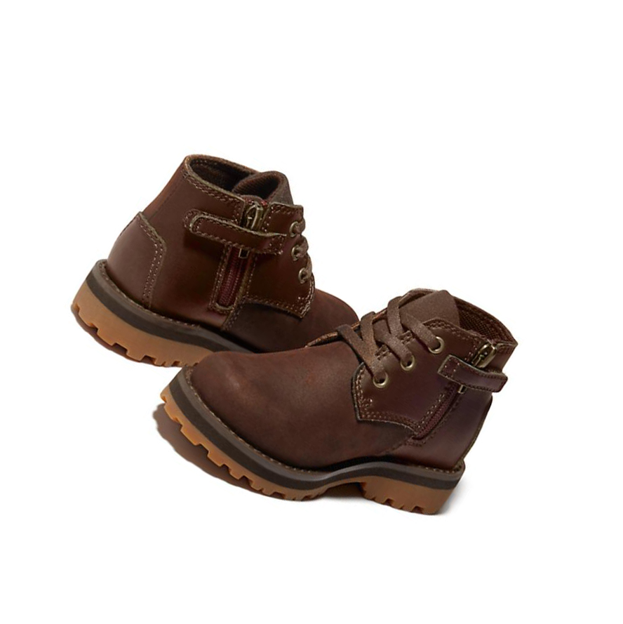 Timberland Courma Kid Μπότες Chukka παιδικα σκούρο καφε | GR-FLE4359