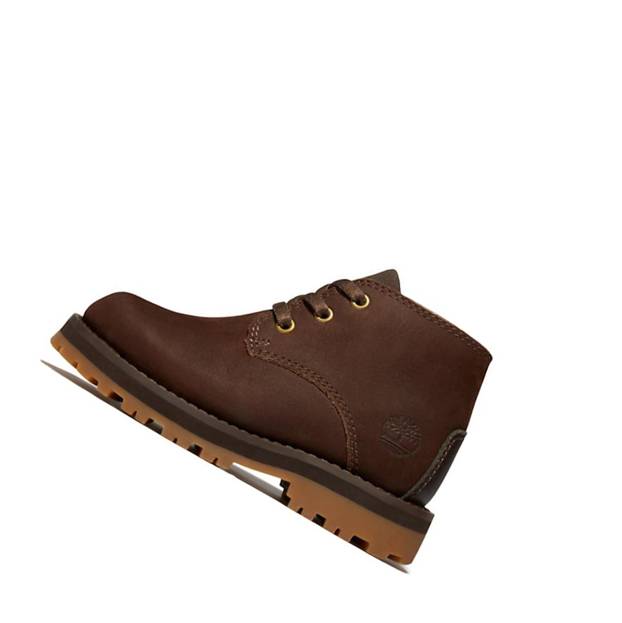 Timberland Courma Kid Μπότες Chukka παιδικα σκούρο καφε | GR-FLE4359