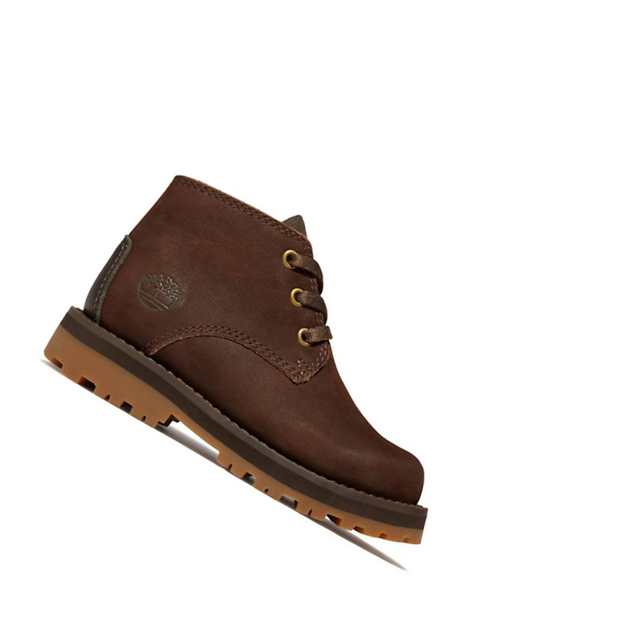 Timberland Courma Kid Μπότες Chukka παιδικα σκούρο καφε | GR-FLE4359