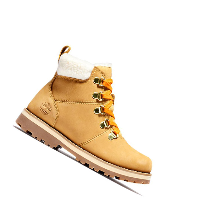 Timberland Courma Kid Χειμερινά Original 6-inch Boots παιδικα κίτρινα | GR-PEC2597