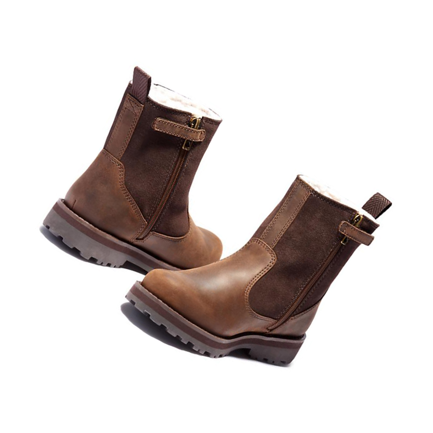 Timberland Courma Kid επενδυση Original 6-inch Boots παιδικα σκούρο καφε | GR-PLS5941