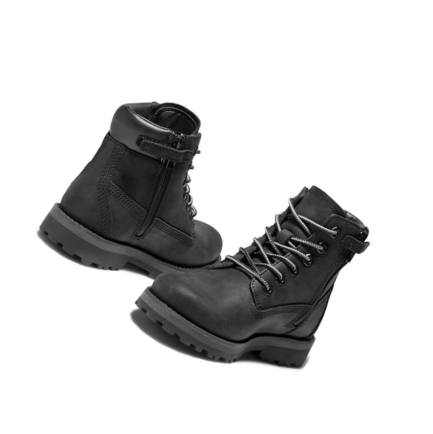 Timberland Courma Side-Zip Original 6-inch Boots παιδικα μαυρα | GR-PIA6294