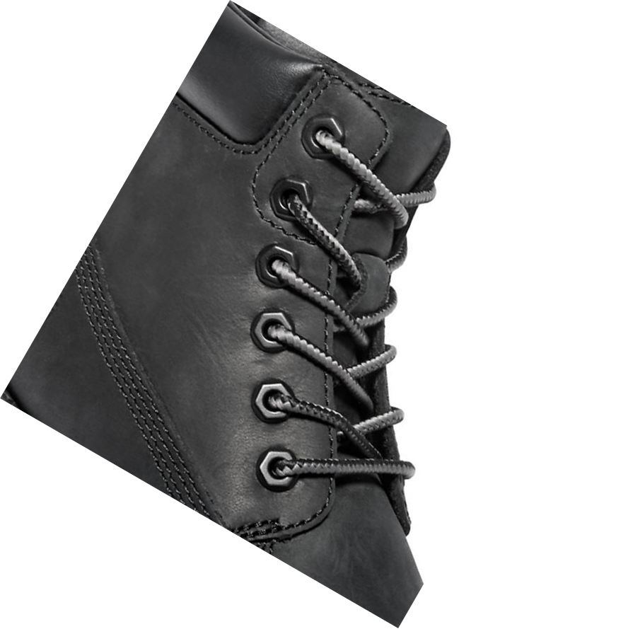 Timberland Courma Side-Zip Original 6-inch Boots παιδικα μαυρα | GR-PIA6294