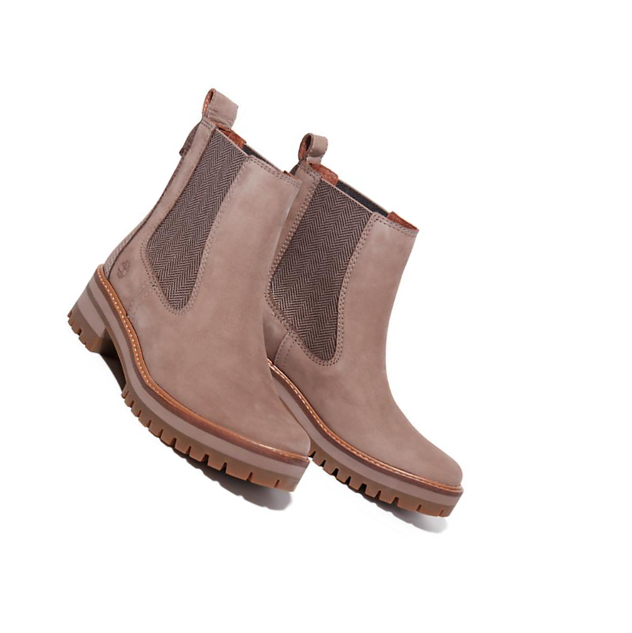 Timberland Courmayeur Chelsea μποτακια γυναικεια Taupe | GR-YPT1039