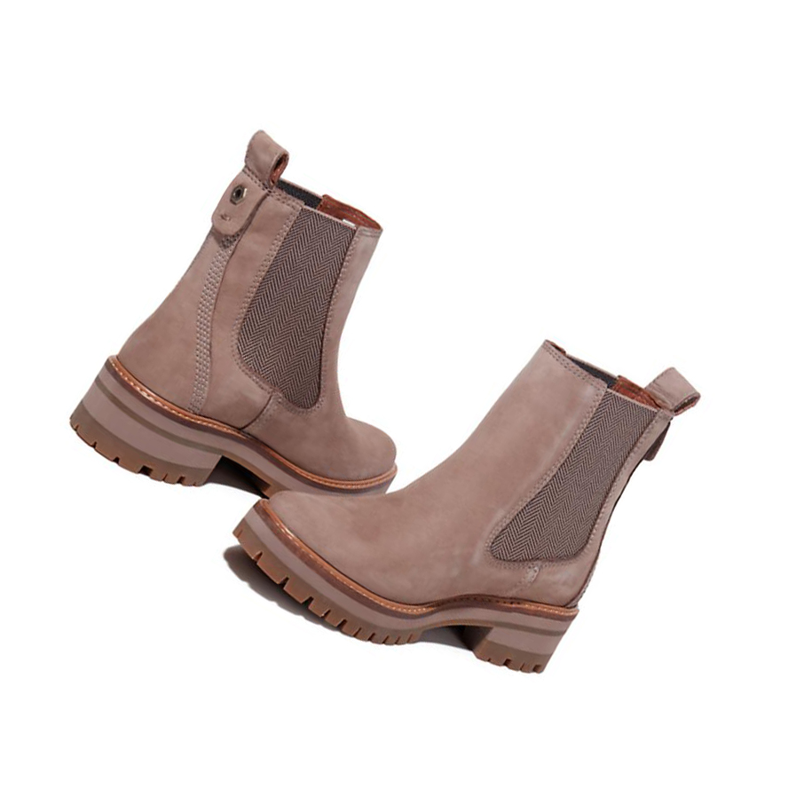 Timberland Courmayeur Chelsea μποτακια γυναικεια Taupe | GR-YPT1039