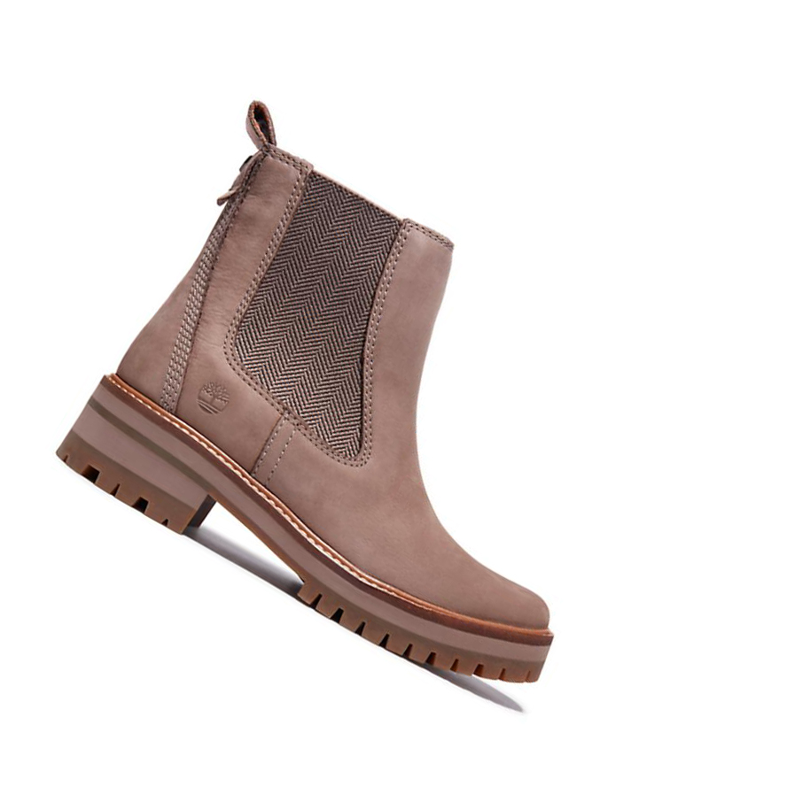 Timberland Courmayeur Chelsea μποτακια γυναικεια Taupe | GR-YPT1039