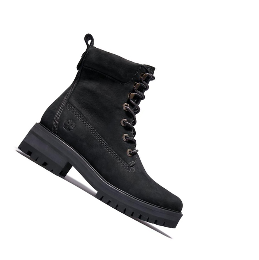 Timberland Courmayeur Valley Original 6-inch Boots γυναικεια μαυρα | GR-XKY8407