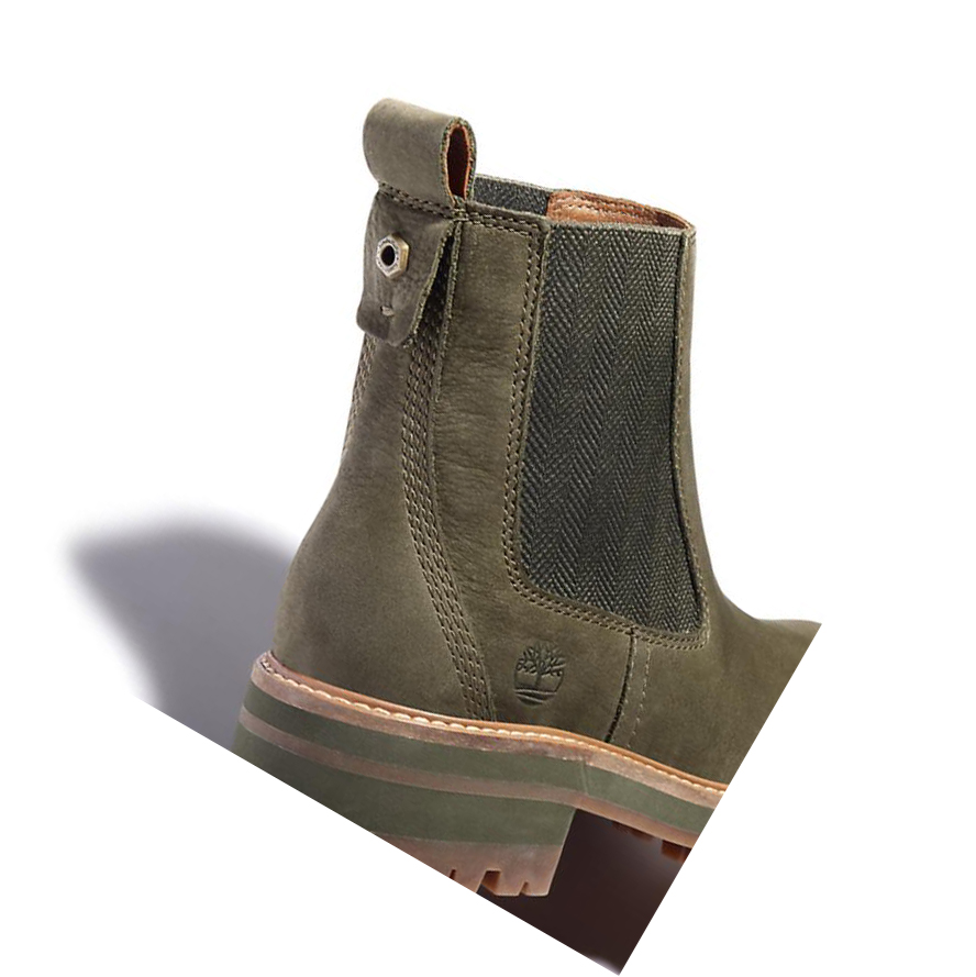 Timberland Courmayeur Valley s Chelsea μποτεσ γυναικεια πρασινο | GR-TKM3107