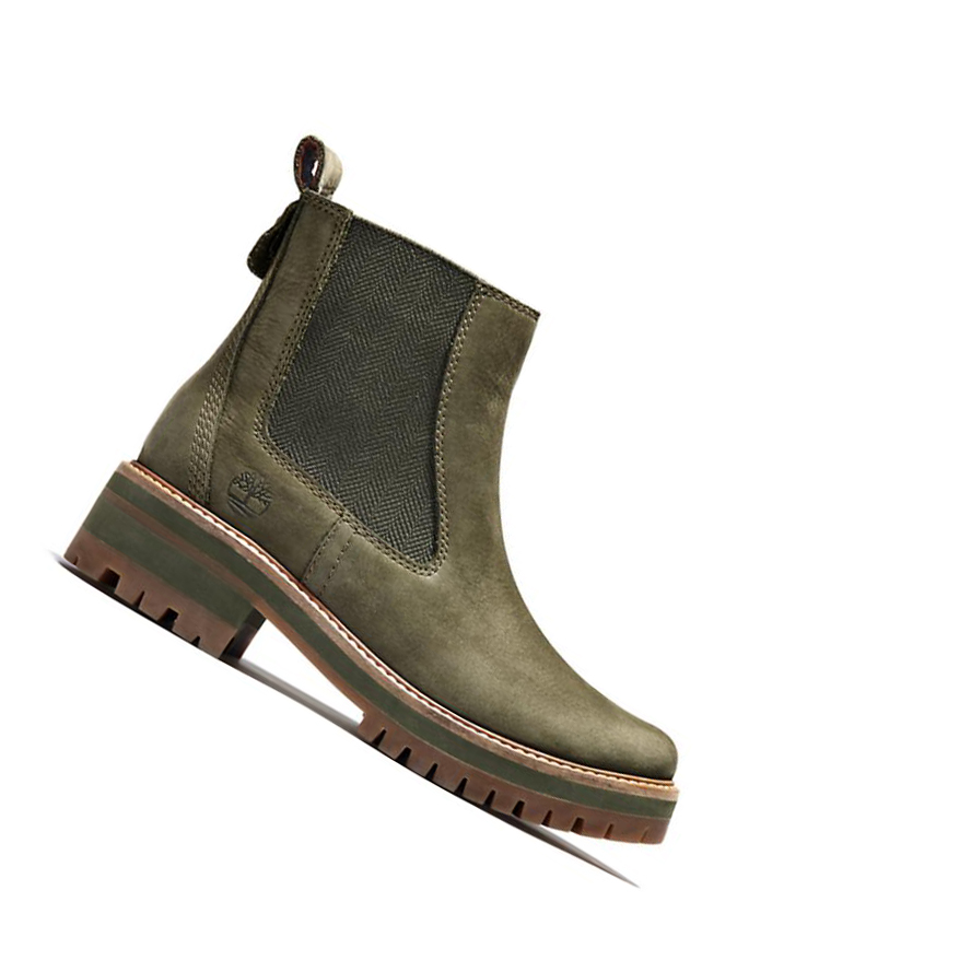 Timberland Courmayeur Valley s Chelsea μποτεσ γυναικεια πρασινο | GR-TKM3107