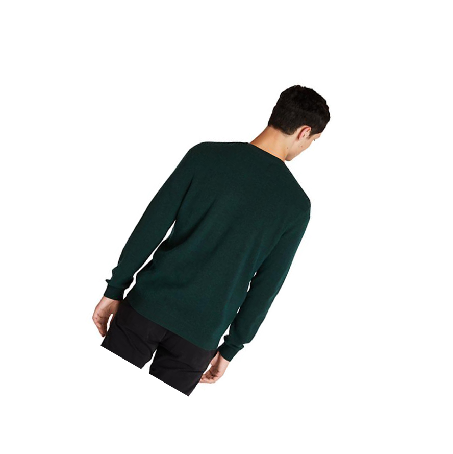 Timberland Crewneck Pocket Jumper Πουλόβερ ανδρικα πρασινο | GR-BCH3257