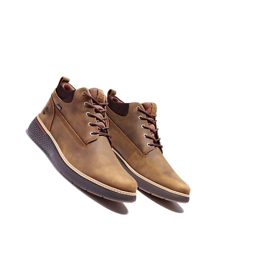 Timberland Cross Mark Gore-Tex® Μπότες Chukka ανδρικα καφε | GR-SED8541