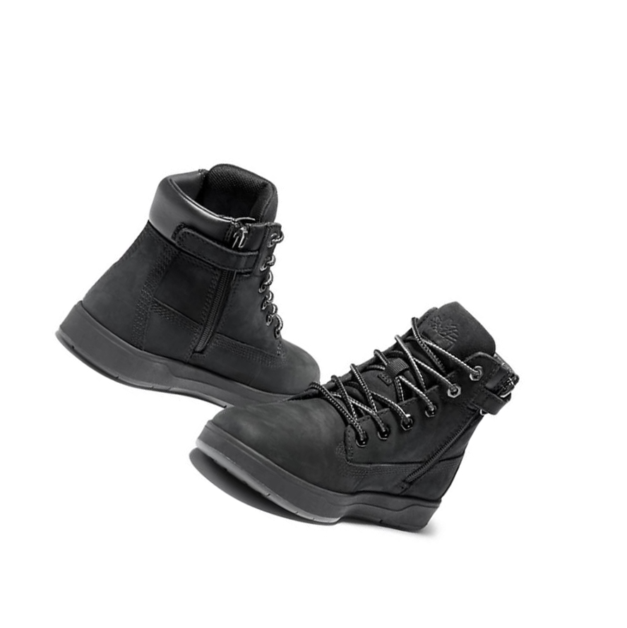 Timberland Davis Square Original 6-inch Boots παιδικα μαυρα | GR-ZYP3671