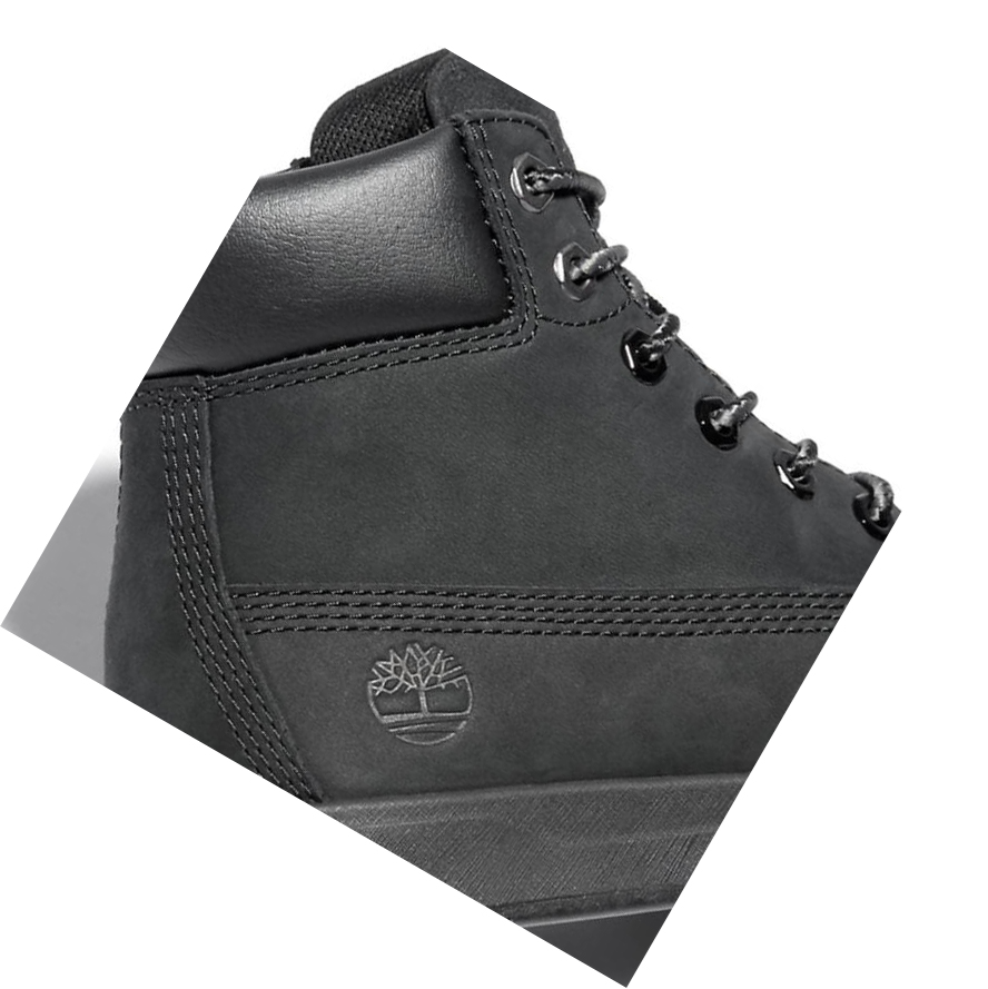 Timberland Davis Square Original 6-inch Boots παιδικα μαυρα | GR-ZYP3671